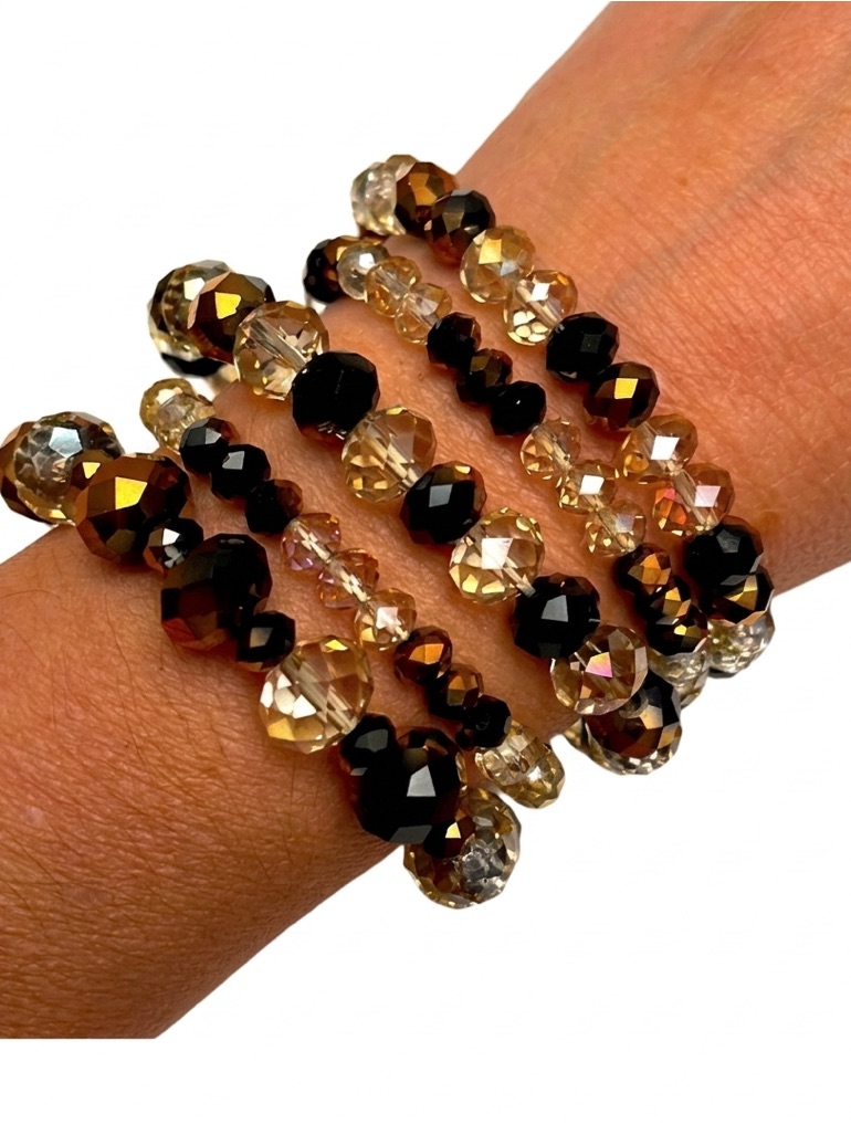 Beaded Bracelet Set- 5 Bracelets
